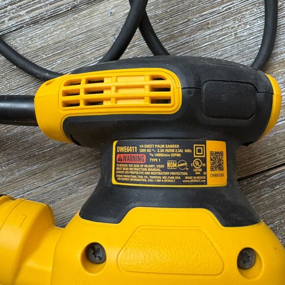 *DEWALT DWE6411 1/4 Sheet Corded Electric Palm Sander **No Dust Bag - Picture 4 of 4
